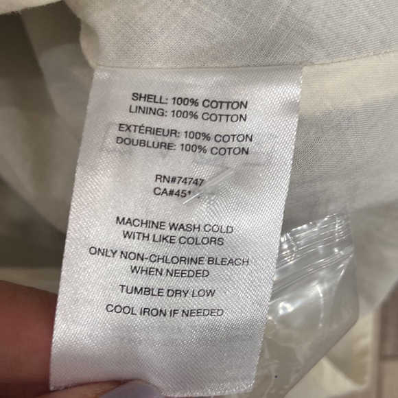 NWOT  natural reflections plaid fringe button dress, size L, 100% cotton - Picture 7 of 7